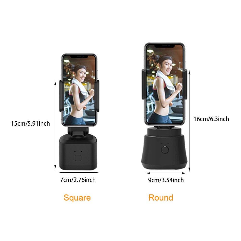 Battery Powered Auto Face Tracking Portable 360 Degree Rotation For Smartphones Gimbal Stabilizer Universal Camera Mount