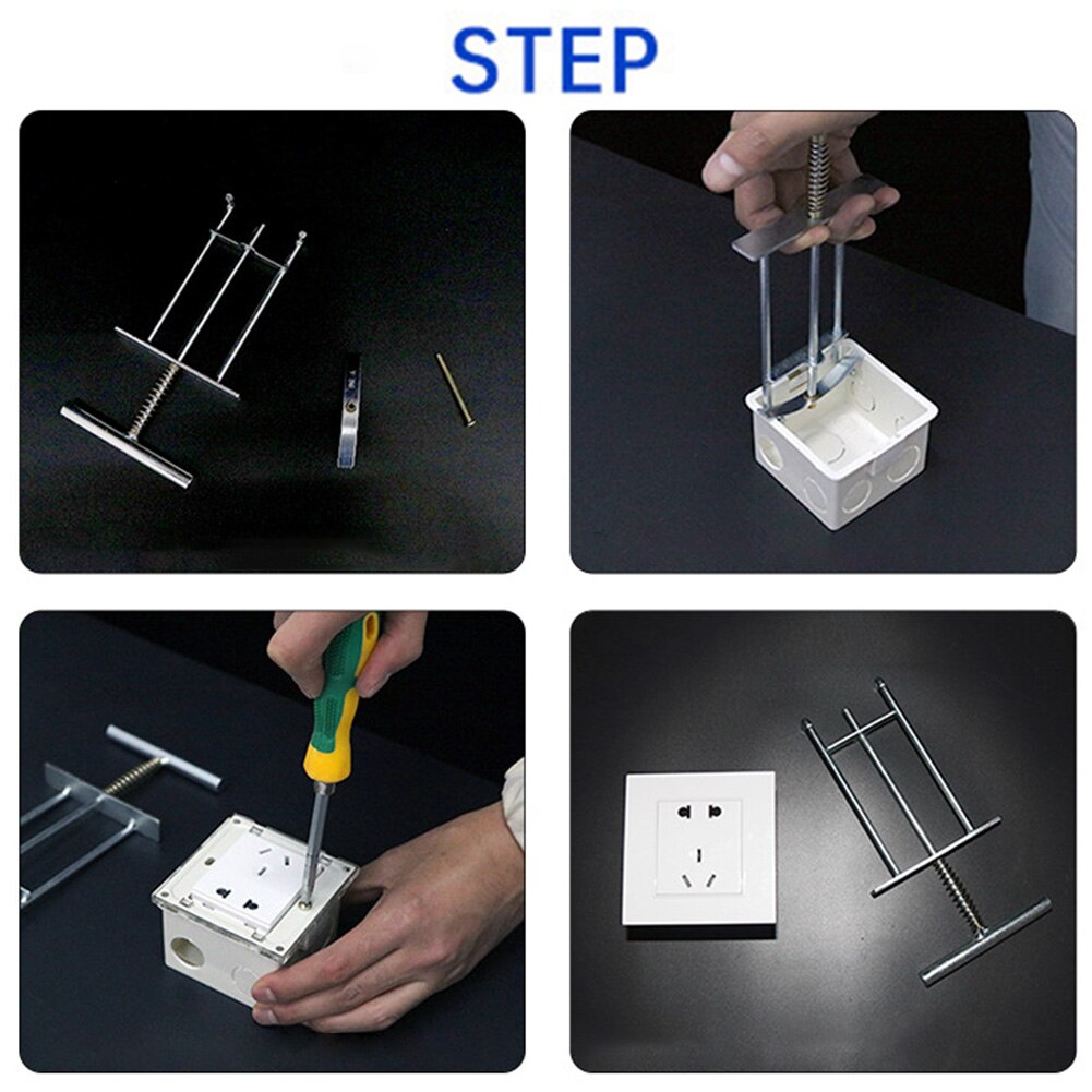 86 Type Card Repair Universal Electronic Box Struts With Screws Socket Cassette White Panel Durable Home Switch Junction