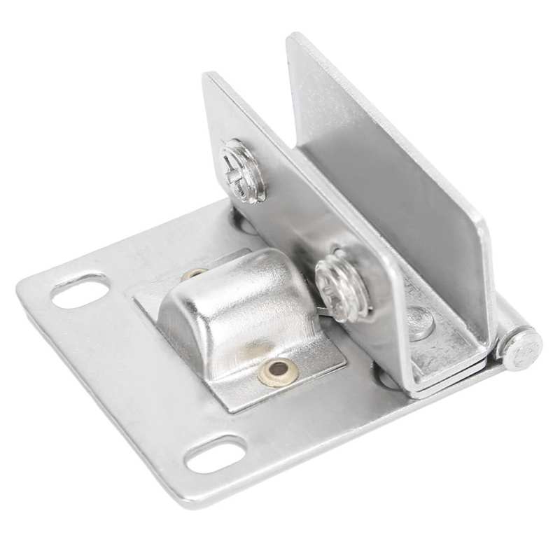 sliding door fittings Stainless Steel Glass Door Hinge Punch-free Clamp Clip Bracket S Unilateral Clip mechanism furniture
