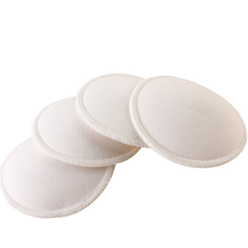 4Pc Wiederverwendbare Brust Pads Anti-überlauf Mutterschaft Pflege Pad baumwolle Baby Fütterung Stillen Waschbar Atmungs Mutter notwendig: Ursprünglich Titel