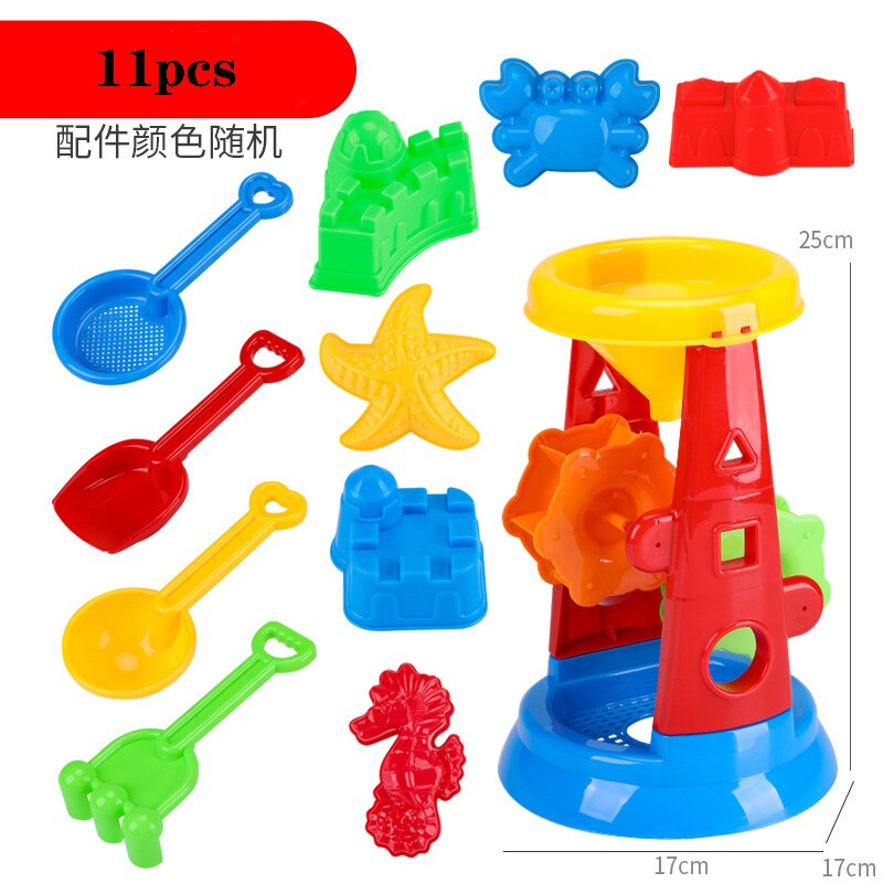 Children Beach Toys Kids Play Water Toys Sand Box Set Kit Sand Bucket Summer Toys for Beach Play Sand Water Game Play Cart: B