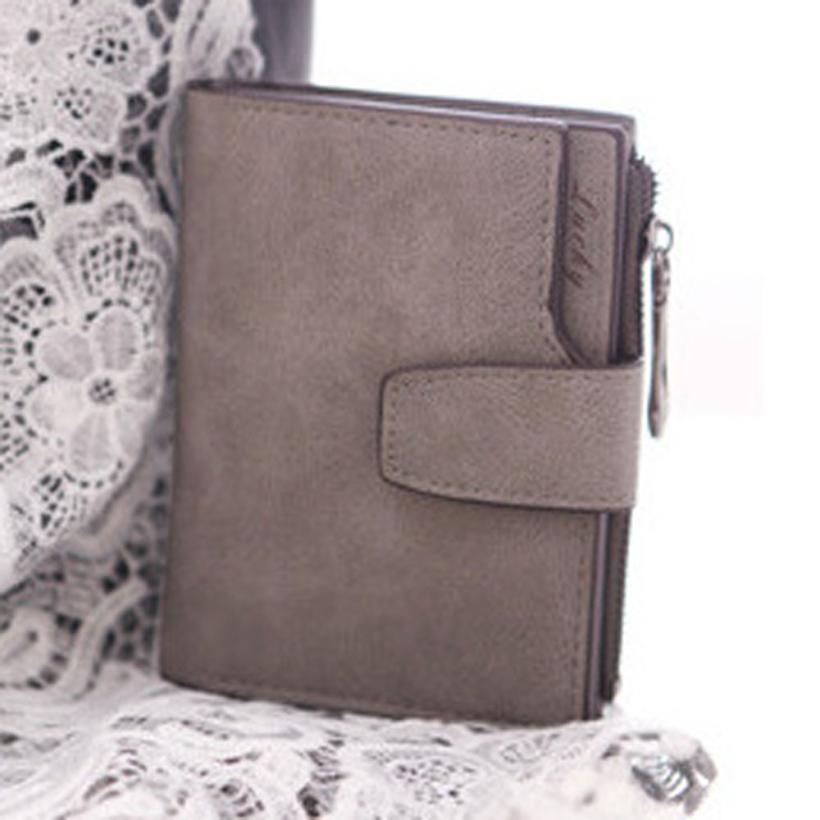 Xiniu Vrouwen Portemonnee Effen Kleur Mini Grind Magic Bifold Leather Wallet Kaarthouder Clutch Vrouwen Handtas Bolsa #2415