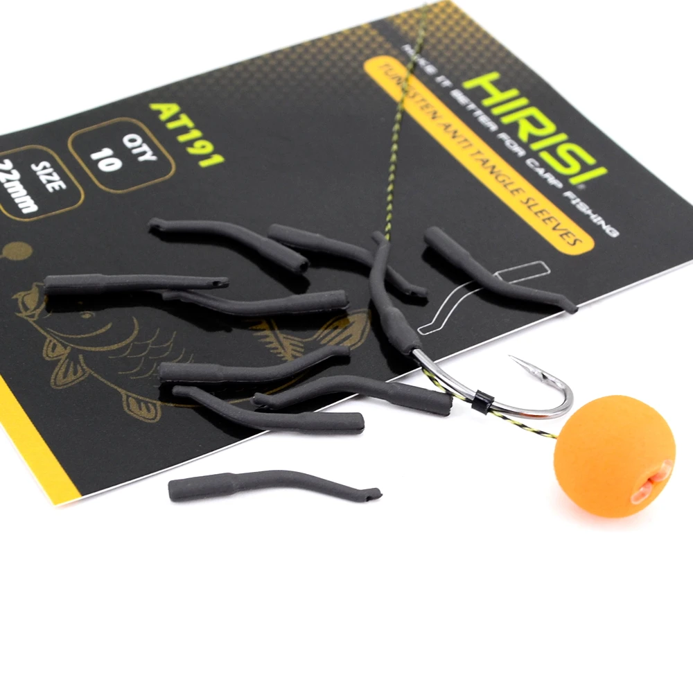 10pcs Carp Fishing Short Line Aligners Tungsten Fishing Baseline Tungsten Hook Sleeve Carp Terminal Tackle