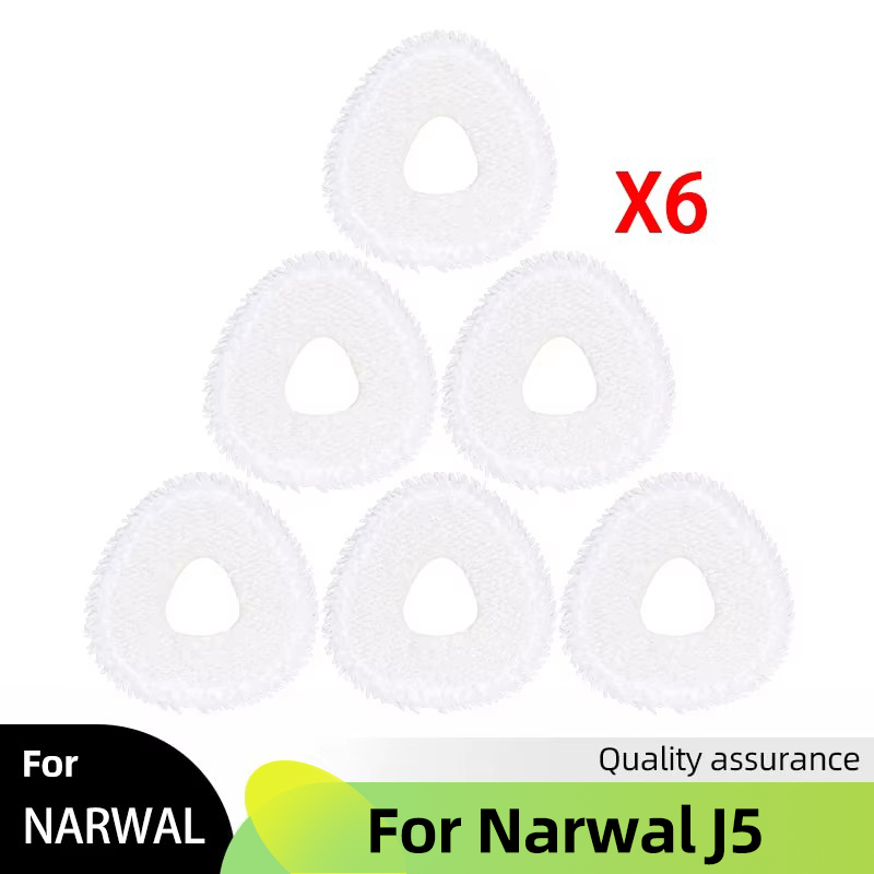 Fit For Narwal J5 Spare Parts Main Side Brush Cover Hepa Filter Mop Cloth Dust Bag Accessories Consumables: Dark Khaki