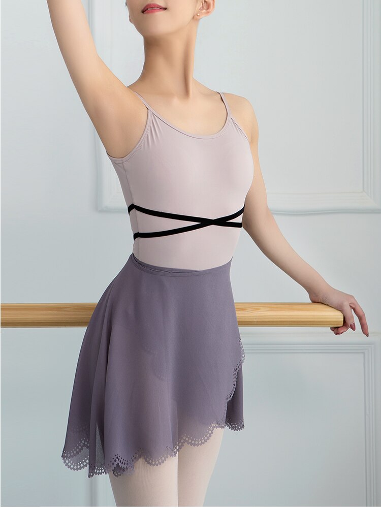 Ballet Dance Skirt Summer Adult Pure Color Chiffon Practice Costume Tutu Girl's Ballet Dancing Dress