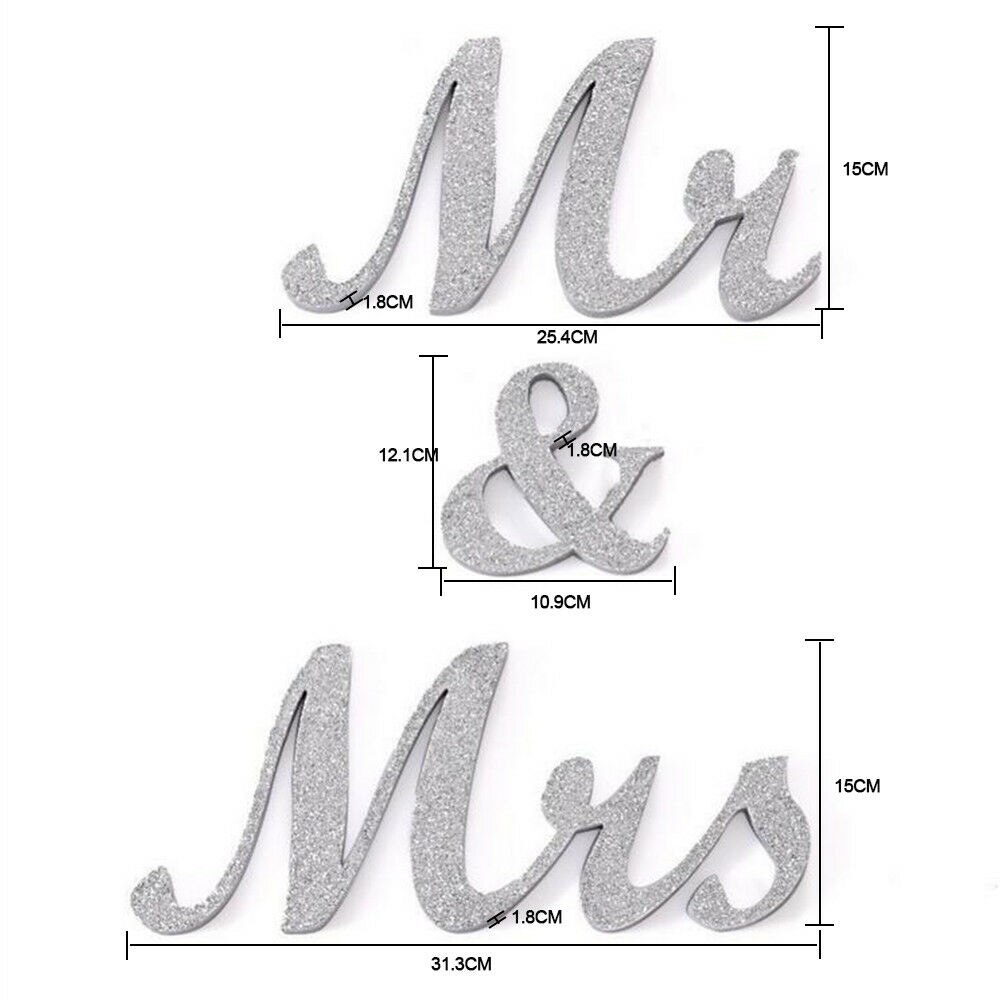 Panneaux de mariage en bois or MR &amp; MRS, 3 pièces/ensemble, lettres de mariage, chiffres de Table, accessoires de Photo de décoration, arrière-plan