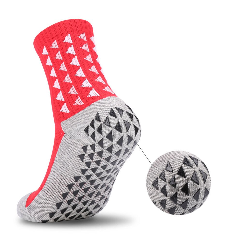 Chaussettes d'hôpital antidérapantes, chaussons antidérapants, chaussettes de Football avec poignées, pour adultes, hommes, femmes et personnes âgées