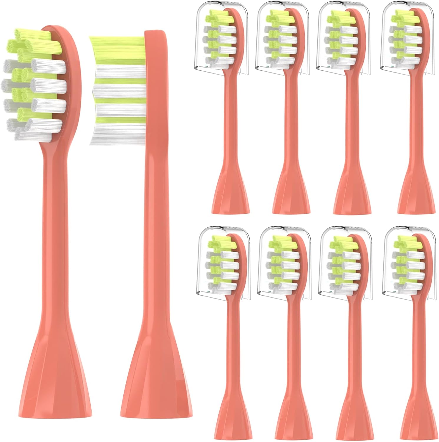 4Pack Replacement Toothbrush Heads Compatible with Ph One Soni care Electric Toothbrush Head HY1100 HY1200 BH1022: PURPLE