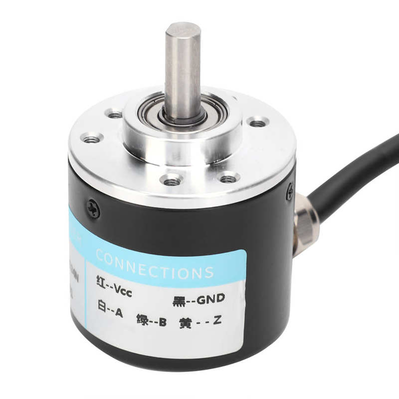Shaft Encoder ABZ 3‑Phase Encoder Motion Controls Component with Screw Washer 30KHZ 1000B/1024B DC5-24V for Engineering