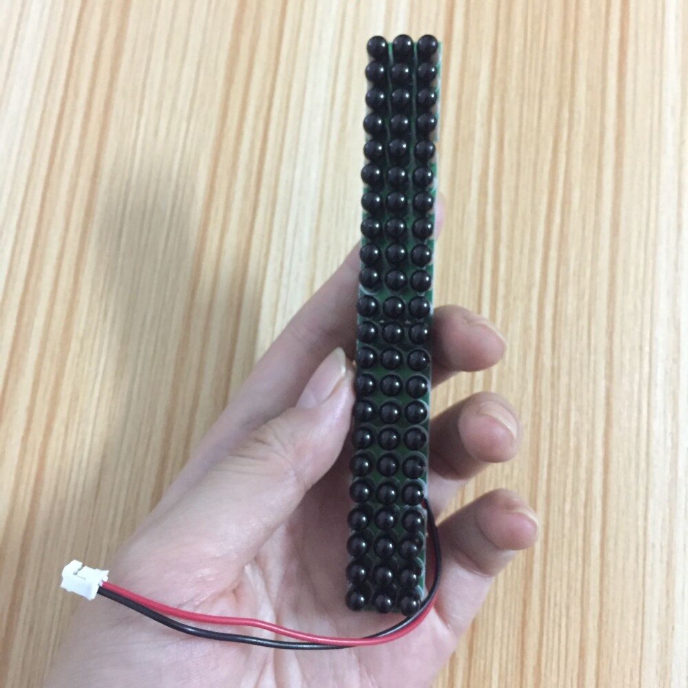 Lihmsek 940nm Infrared IR LED Board with F5mm 66pcs Black IR LEDs CCTV Illuminator accessories 60 degree Invisible at night