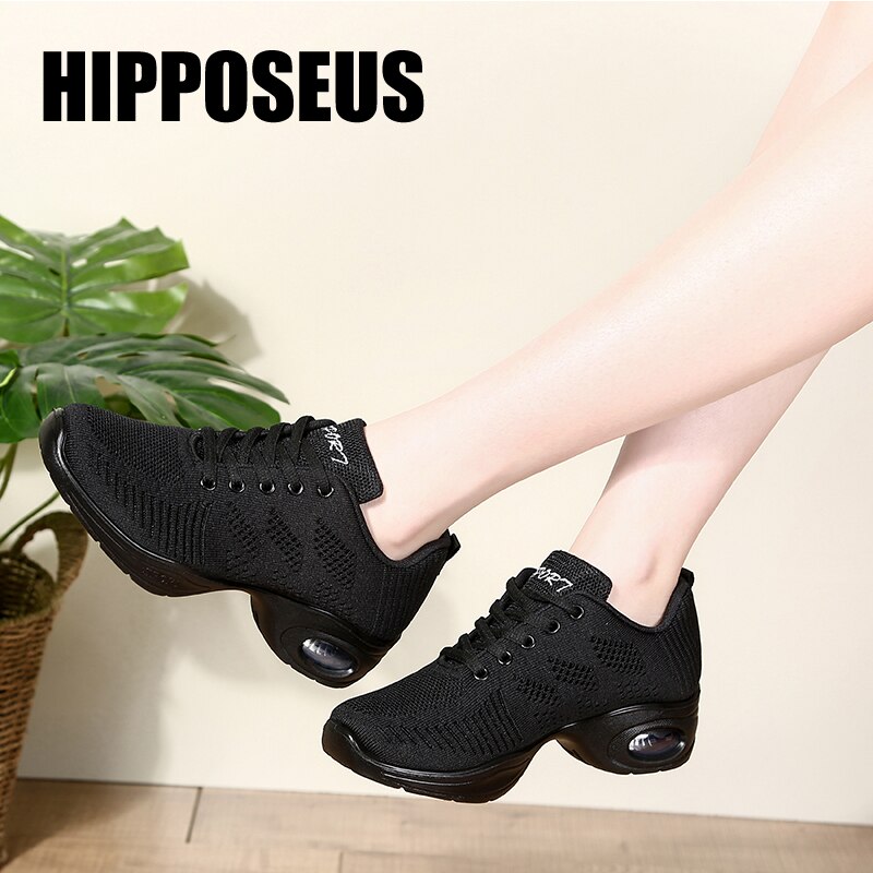 Sneakers dansschoenen dames moderne dames ballroom meisjes tango vierkante hakken sport casual dansschoenen zachte onderkant
