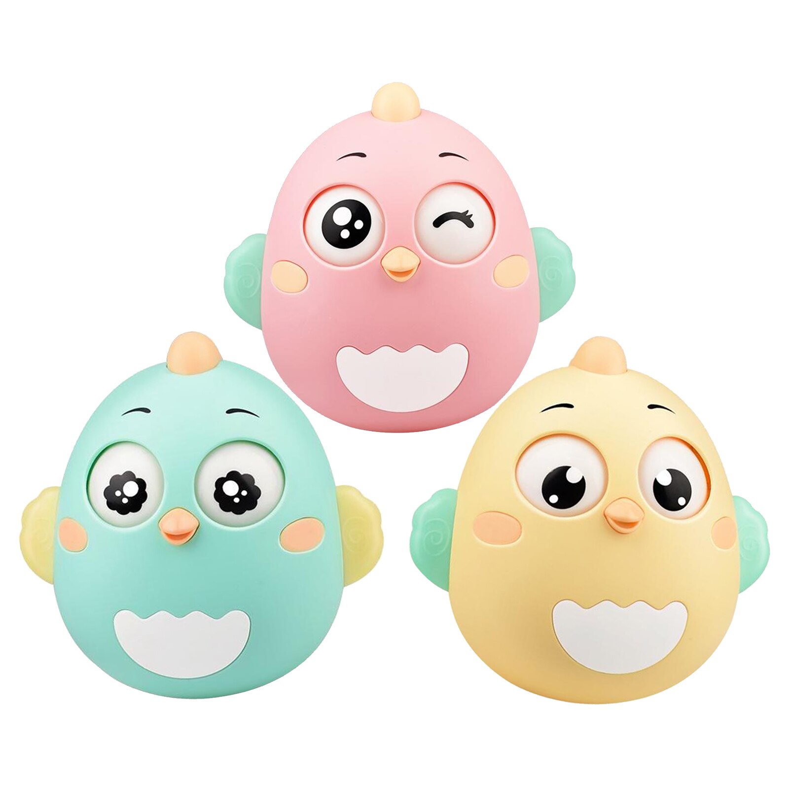 Baby Early Learning Crisp Lovely Chick Tumbler Doll for 0-3 Year Baby