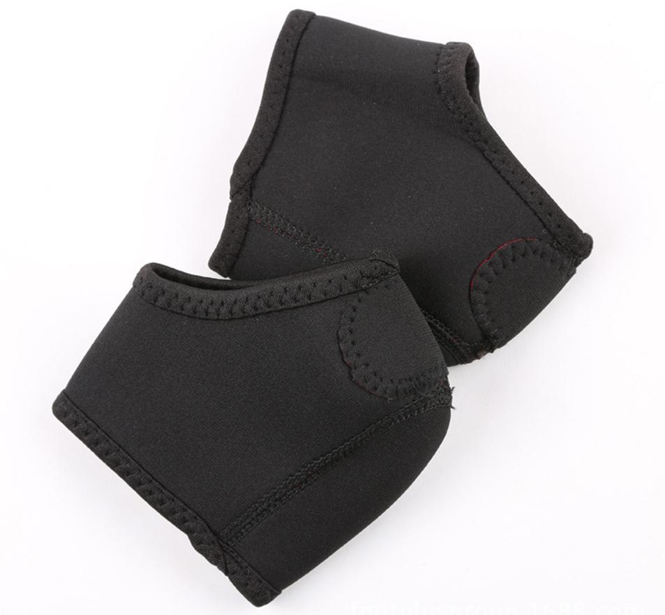 2 pièces pied talon cheville enveloppement coussinets fasciite plantaire thérapie soulagement de la douleur soutien de l'arc plongée talon Anti-fissuration chaussettes