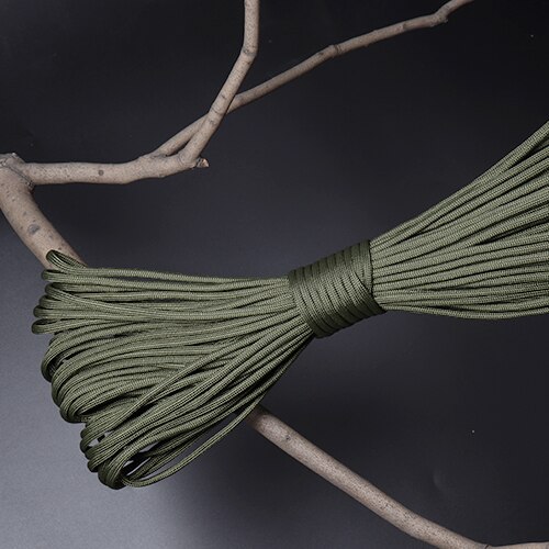 Cuerda de pesca Paracord 550, cuerda de paracaídas cuerda de 7 hebras 100FT 31m