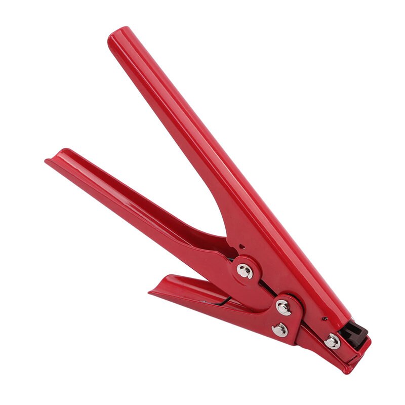 Rood 2.4-9.0mm kabelbinderpistool automatisch spangereedschap pistool nylon kabelbinderbalkpistool kabelbinders automatisch spanningsafsnijgereedschap