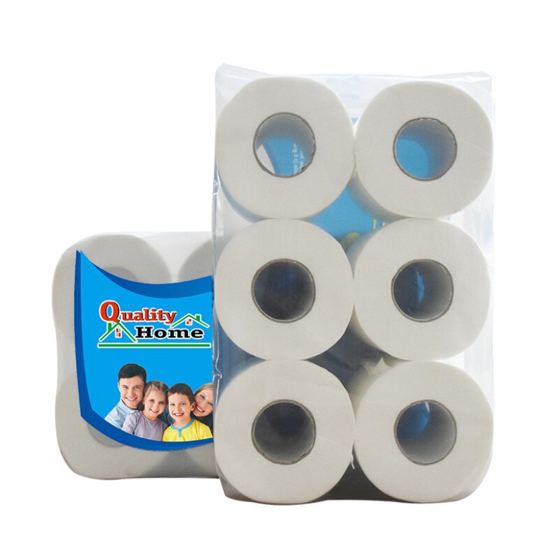 Bath Tissue Cleaning Paper Bathroom Toilet Paper Soft Household Wood Pulp Lint-free Comfortable Sanitary Toilet Paper Tissue