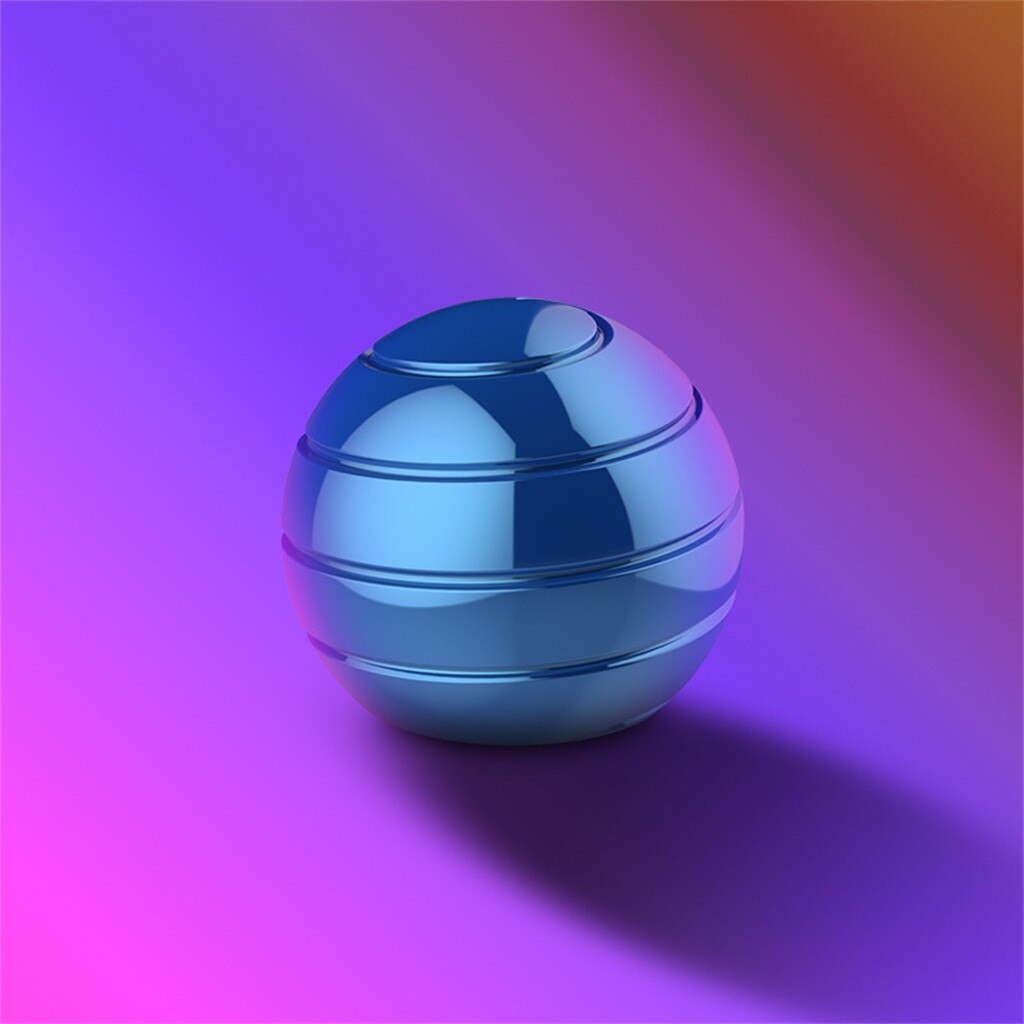 Funny Desktop Toys Revolving Decompression Ball Kinetic Orbital Desk Office Decor Art Toy Rotary Tabletop Ball for Kid Adult