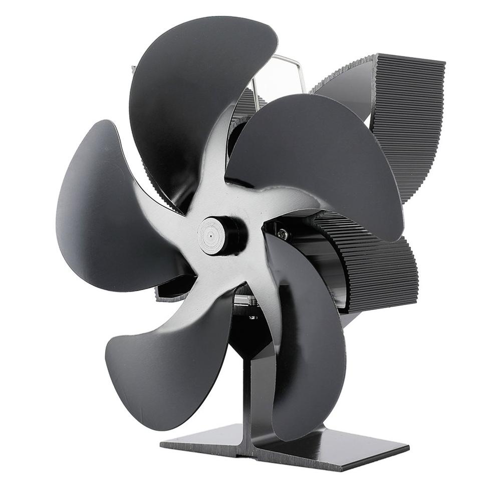 5 Blades Haard Warmte Aangedreven Kachel Fan Thermodynamische Self-Powered Rustig Thuis Haard Ventilator Efficiënte Warmteverdeling