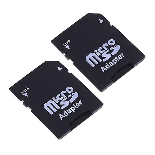 Convertidor de adaptador de tarjeta de memoria Micro SD TransFlash TF a SD SDHC, , 2 uds.