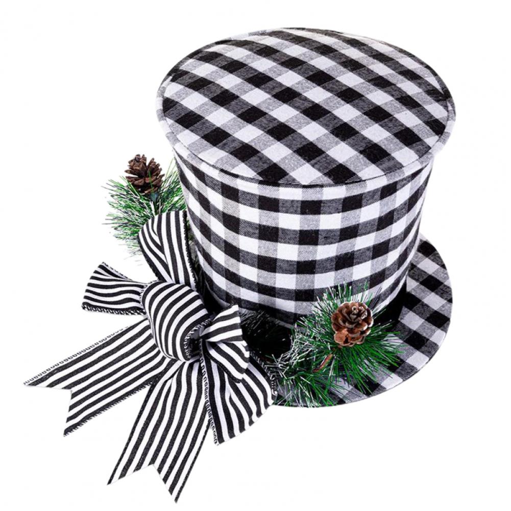 Tree Topper Decor Fabric Tree Topper Hat Lightweight Festive Touch Attractive Large Farmhouse Xmas Tree Topper Hat