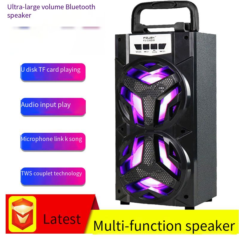 Computer Randapparatuur Geluid Bluetooth Compatibel Luidsprekers Ondersteuning Tf Card Aux Fm U Disk Outdoor Dance Draadloze Draagbare Subwoofer