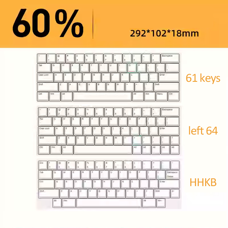 Mechanical Keyboard Dust Cover Acrylic Protecting Shell Bent Compatible With Layout 60 68 87 104 96 WOOTING ROG Azoth IKKI: black