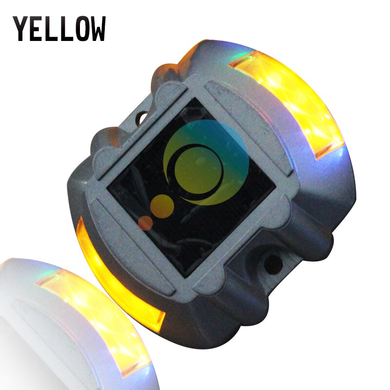 Waterproof non-flash 3M reflector road stud aluminum shell solar powred road stud LED landscape signal light