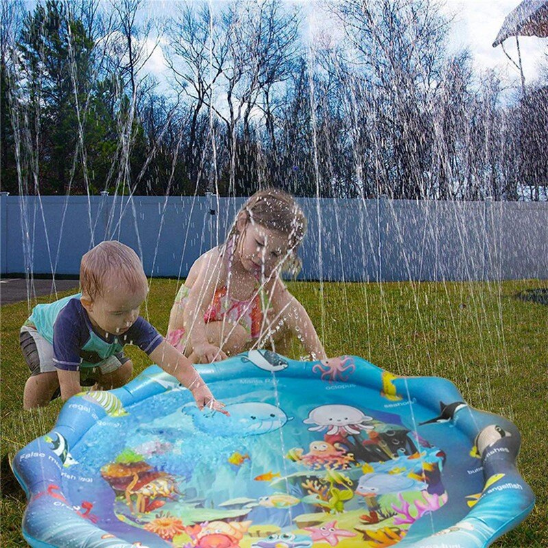 Opblaasbare Splash Pad Baby Sprinkler Pad Spelen Centrum, Waden Zwembad Fun Zomer Outdoor Water Voor Peuter Meisjes En Jongens: Default Title