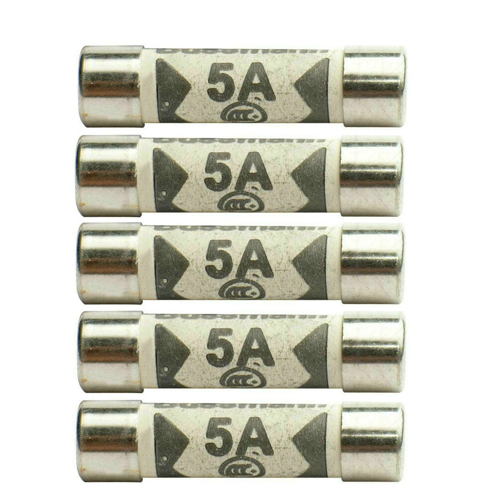 5 PSC 3/5/10/13AMP Domestic Fuses Plug Top Household Mains 13A Fuse Cartridge Fuse for Household Appliances Fittings: 5A(5PCS)