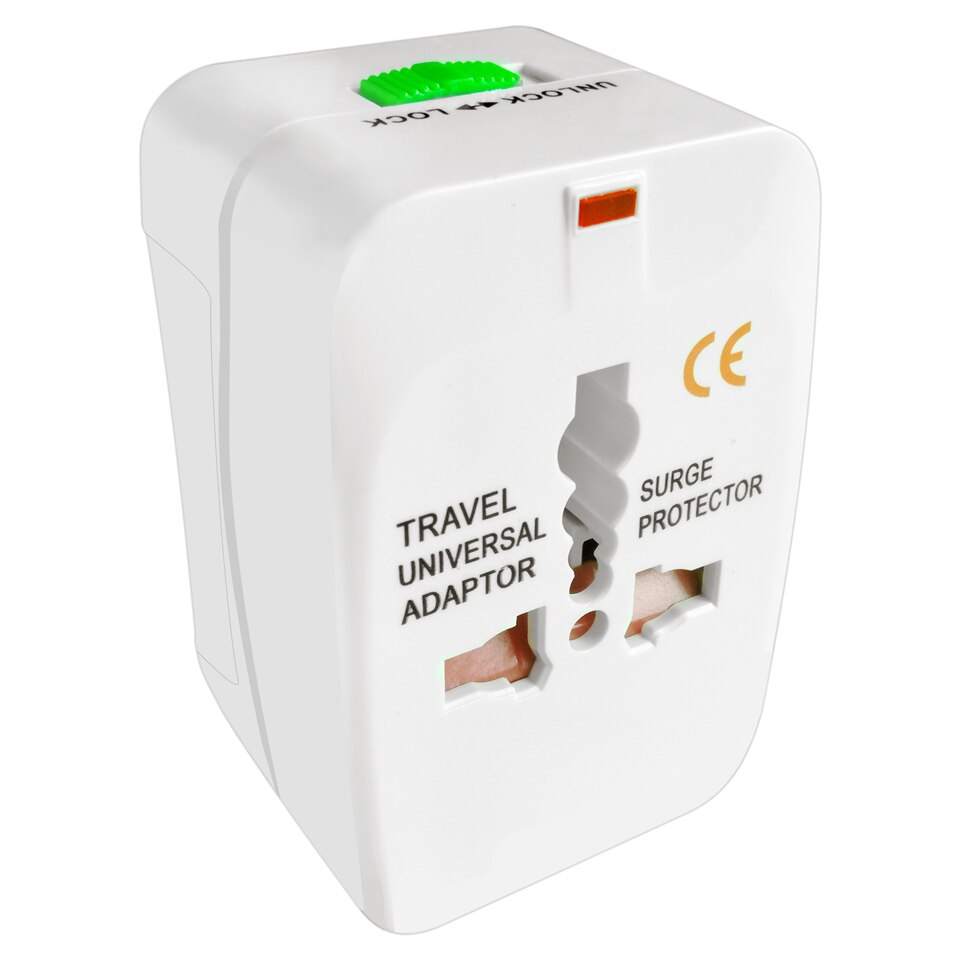 All in One Universal International Plug Adapter 2 USB Port World Travel AC Power Charger Adaptor with AU US UK EU converter Plug: Without USB Port