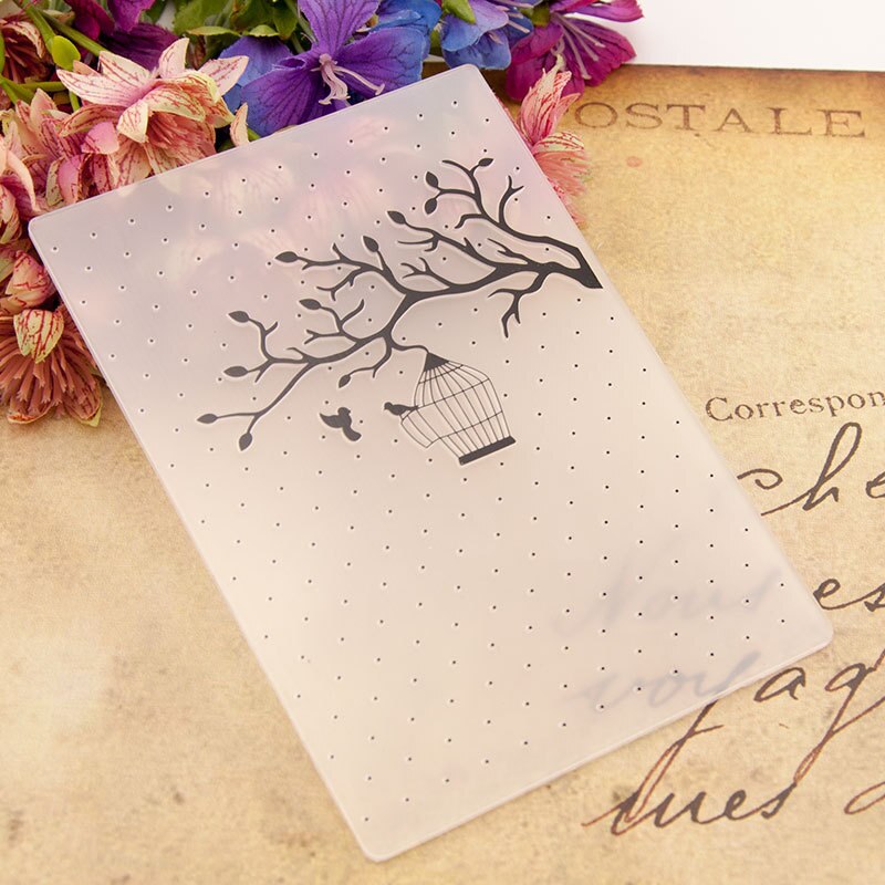 Bird Background Plastic Embossing Folders for DIY Scrapbooking Paper Craft/Card Making Decoration Supplies EM162
