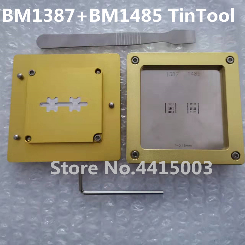 Plantilla oficial para Antminer S9 S11 S15 S17 S19 serie hashboard chip ASIC BM1387 BM1397 BM1485 herramienta de estaño para plantas: 1387 1485x1 TinTool