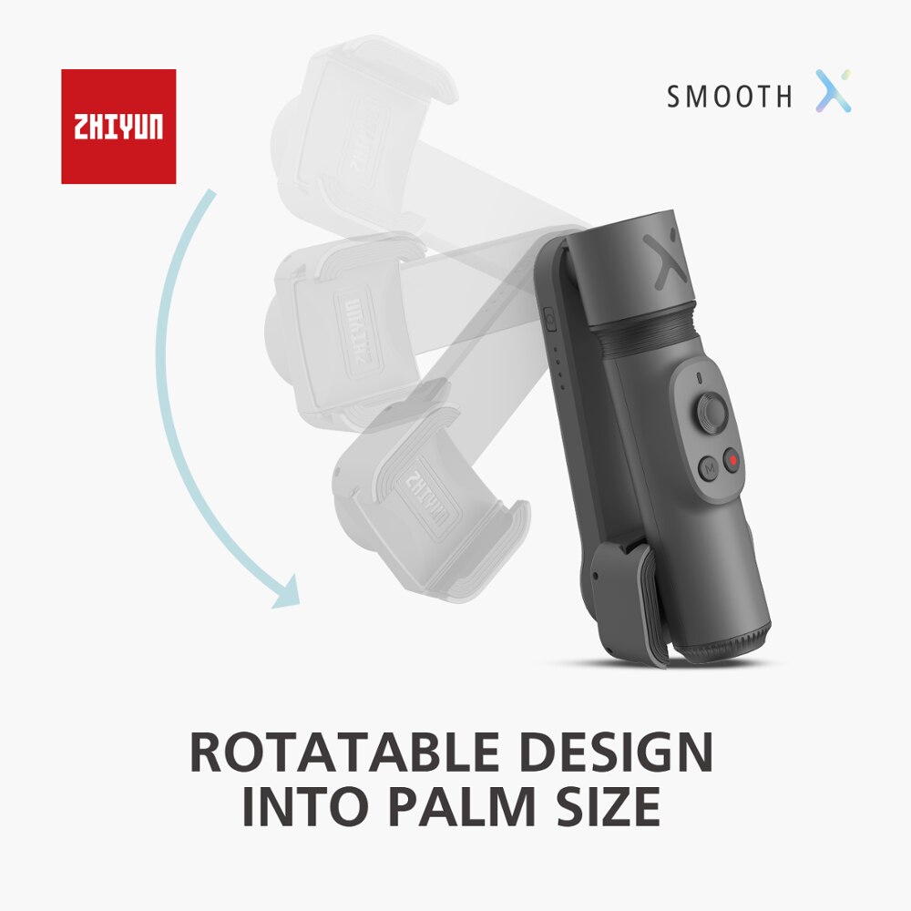 Zhiyun smooth x smartphone gimbal, handheld stabilisator, anti-shake selfiestick voor smartphones zoals iphone, samsung, huawei, xiaomi en redmi.