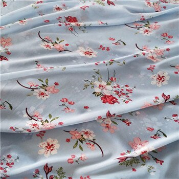 Super blødt printet chiffon stof kunstige gamle kostume kjole nederdel tøj stof: Sort