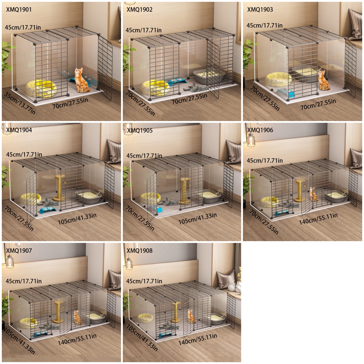 Valla para gatos, jaula para gatos, valla para mascotas doméstica, espacio grande para interiores, deflector de aislamiento para gatos, barandilla para gatitos, antisalto