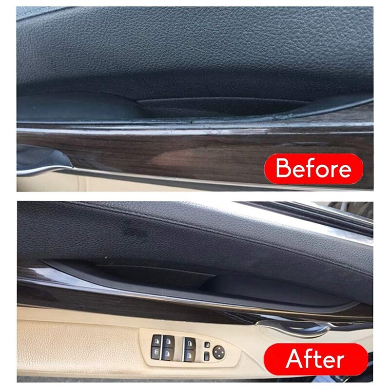 Door Pull Handle Covers Left Rear and Right Rear Door Handle Carrier Trim Cover Kit for BMW 7 Series