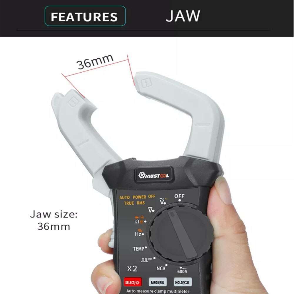 MUSTOOL X2 Digital Multimeter 6000 Counts True RMS Clamp Meter AC Voltage&Current Digital Multimeter Automatic Digital Meter