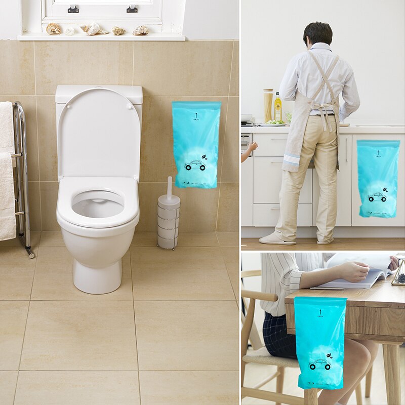 20 PCS/lot Garbage Bags Car Rubbish Trash Small Garbage Bags Plastic Disposable Self-Adhesive Kitchen Sink Trash