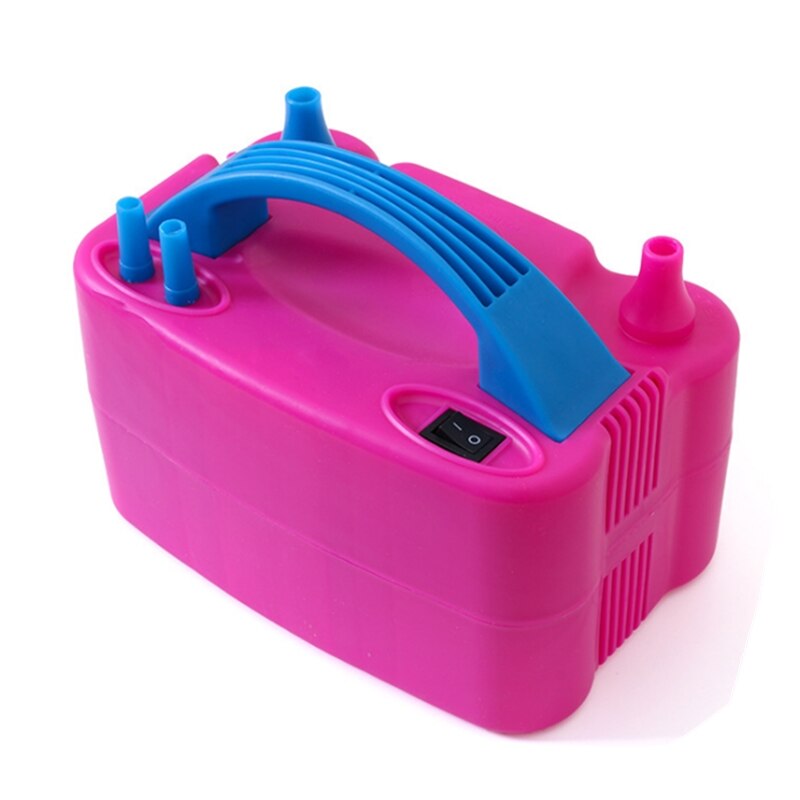 1PC 220V High Power Two Nozzle AC Inflatable Electric Balloon Pump Air Balloon Pump Air Blower Balloon Inflator Pump Portable