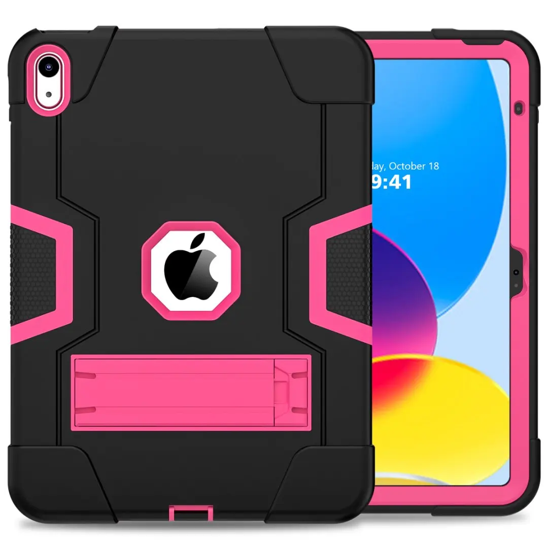 Para Apple IPad 11th Gen A16 2025 Funda con soporte de armadura Funda para IPad 10th 2024 Airbag protección a prueba de golpes carcasa soporte para tableta: ELEVEN / Verde