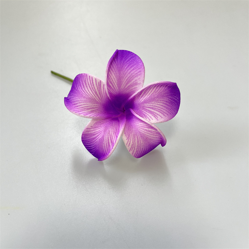 12 piezas de pinzas para el cabello de flores de Plumeria hawaiana, tocados de flores de espuma de playa de 2,4 pulgadas para accesorios para de boda: Morado