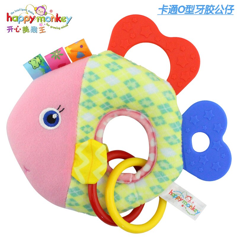 Plüschtier für neugeborene, kleinkinder, weiche rasseln, beißRing mit musik, hängeglocke, babyspielzeug: C