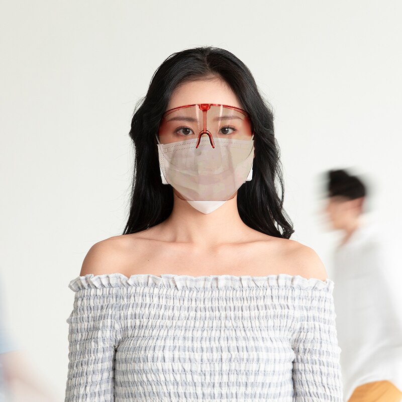 1 stücke Transparant Full Face Schild Maske Sheild Sicherheit Visier Gesicht Abdeckung Goggle Anti Nebel Catering Lebensmittel Hotel Kunststoff Küche