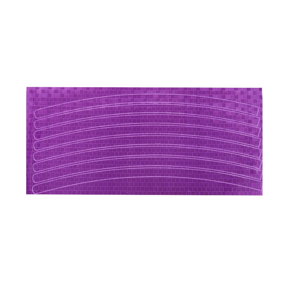 Samochód motocykl jazda na rowerze reflektor rowerowy naklejki fluorescencyjne felgi odblaskowe naklejki naklejka akcesoria: purpurowy