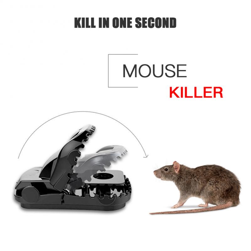 5/4/3/2/1Pack pièges à souris qui fonctionnent, pièges à souris puissants, piège à pression pour souris, pince à Rat pour souris sensible (durable-noir): 1pcs mail