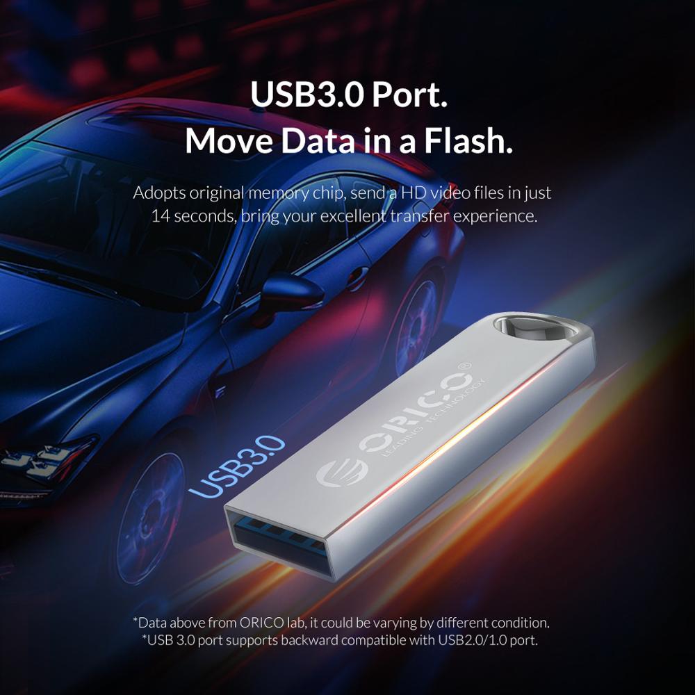 ORICO Metal USB Flash Drive USB3.0 128GB 64GB 32GB 16GB Flash Memory Stick Pen drive USB Stick Waterproof Metal memoria cel usb