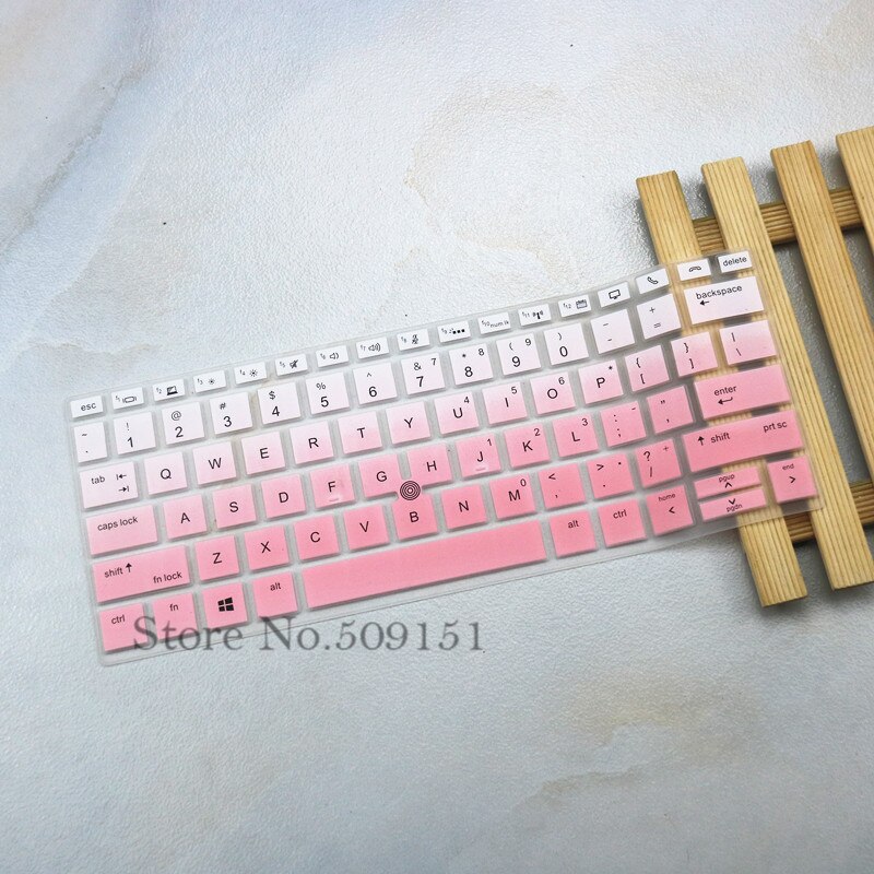 Housse de protection pour clavier d&#39;ordinateur portable HP EliteBook x360 1030 G3 G2, en Silicone, avec trou de Trackpoint, 13 13.3 pouces: Gradient pink