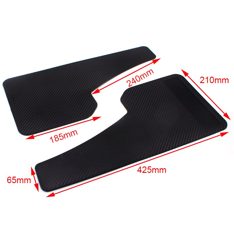 DEFT Racing Universal Mud Flaps SUV Vehicle Car Pickup Carbon Fiber Pattern Mud Guards Universal Mudguards Car Fenders 2pcs