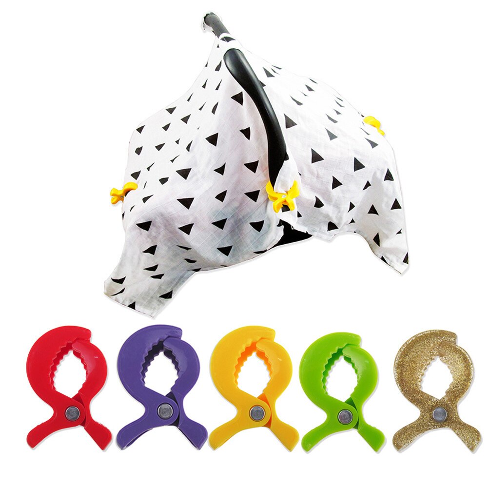 Pinza de cocodrilo para cochecito de bebé, 2 uds., Clip portátil para cochecito, gancho para asiento de coche de bebé, Clips, accesorios de cochecito de bebé