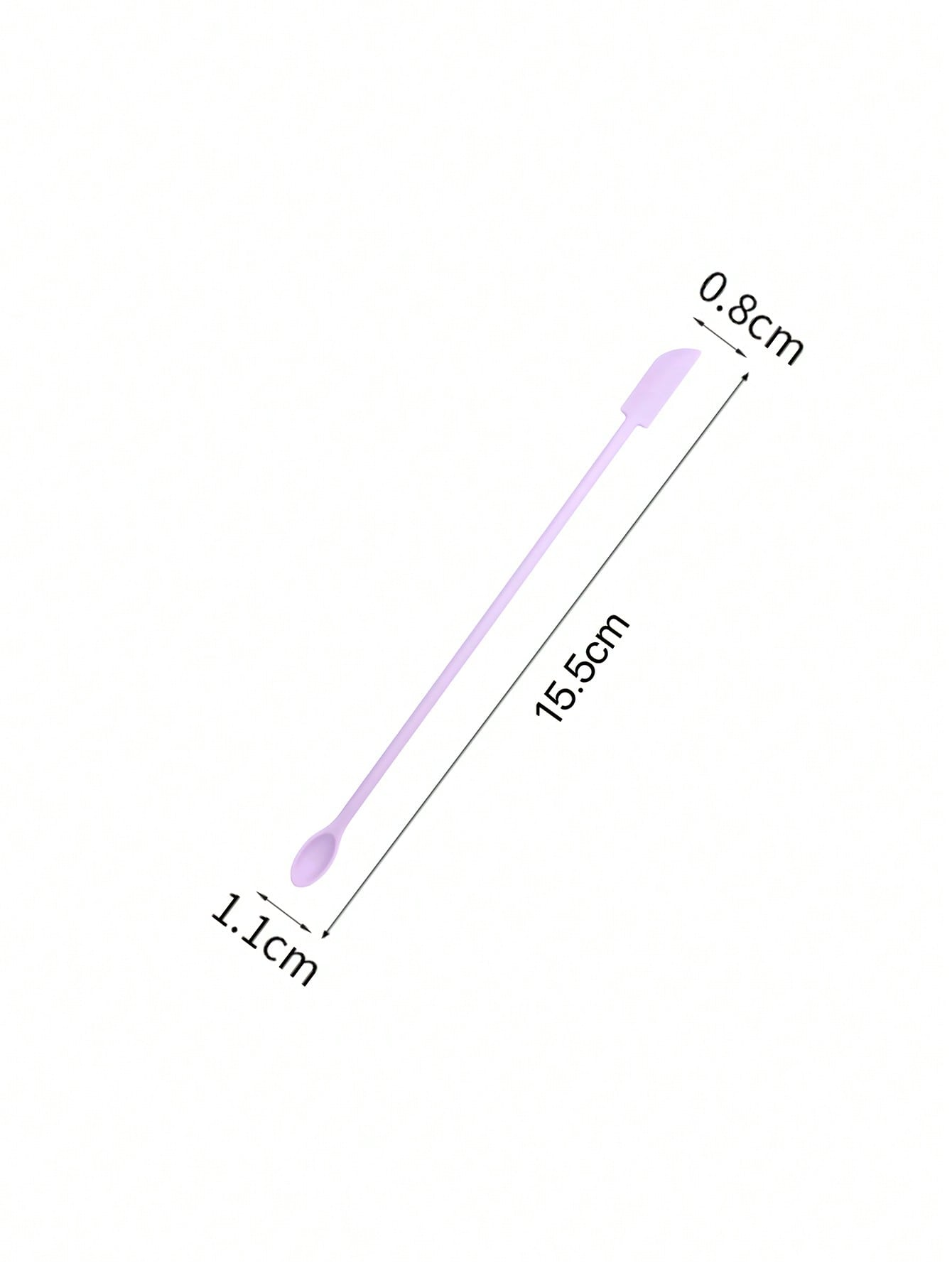 Espátula de maquillaje, juego de espátula de silicona, Mini espátula pequeña para botella de comida, espátula de belleza, tarro de loción pequeño, raspador para conseguir el último de Mak: Negro